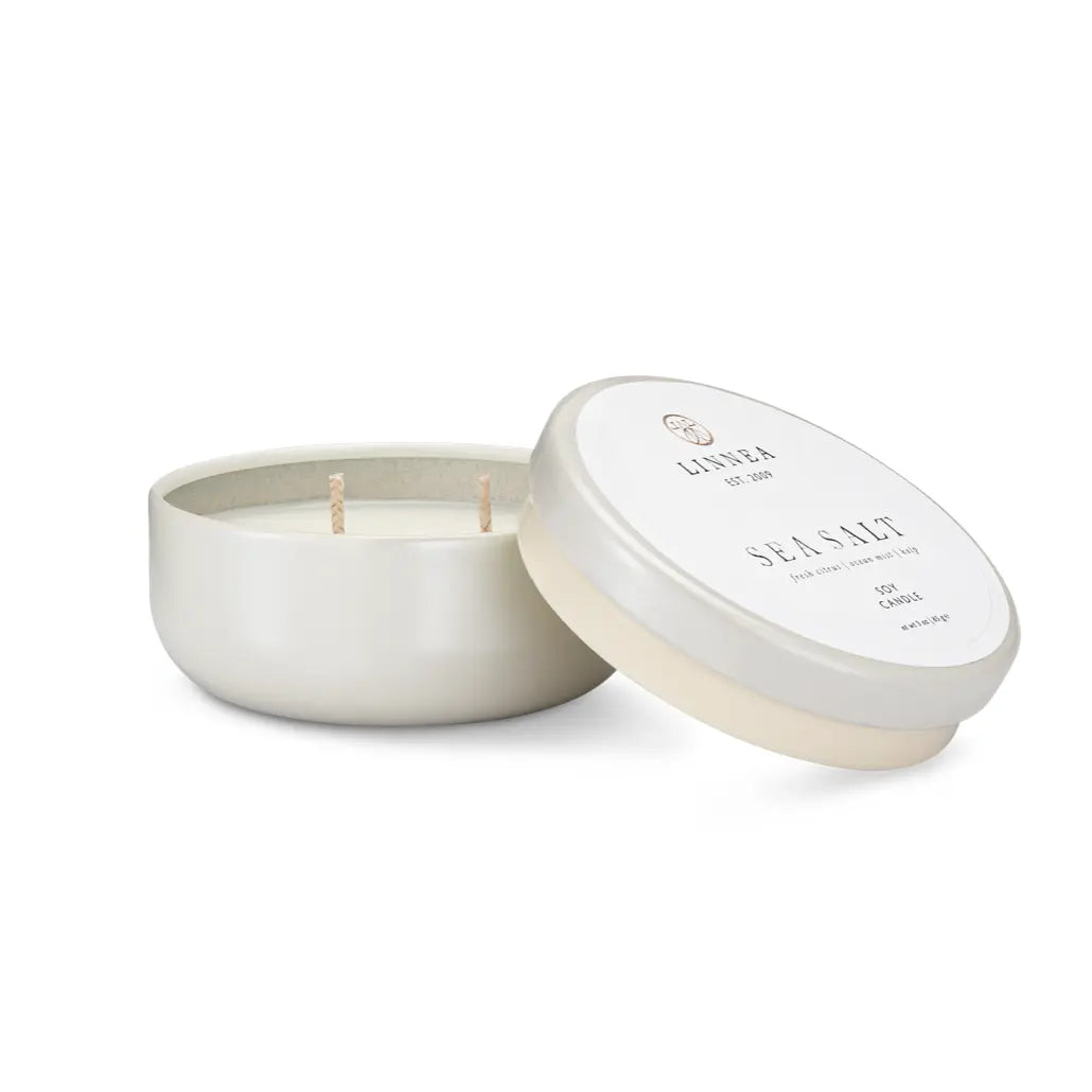 LINNEA Petite Scented Candle in Sea Salt - Home Smith