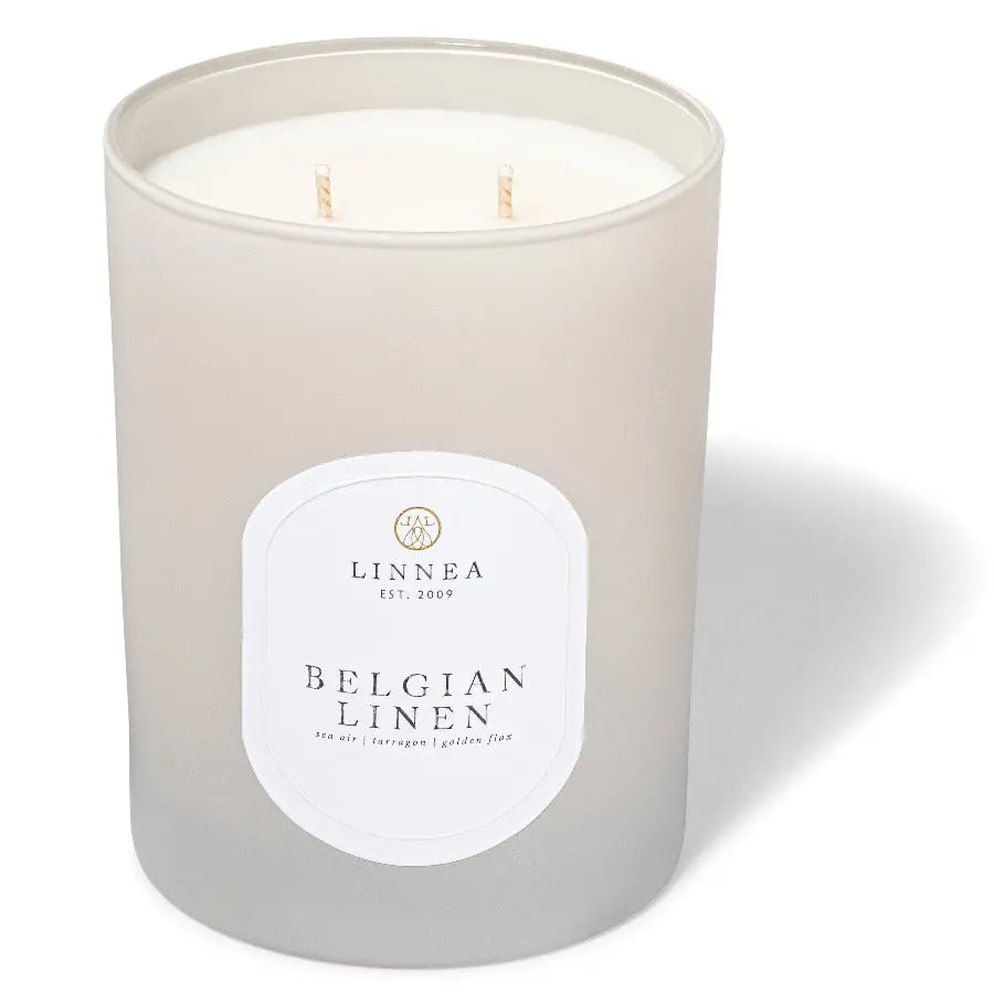 LINNEA Scented Candle in Belgian Linen - Home Smith