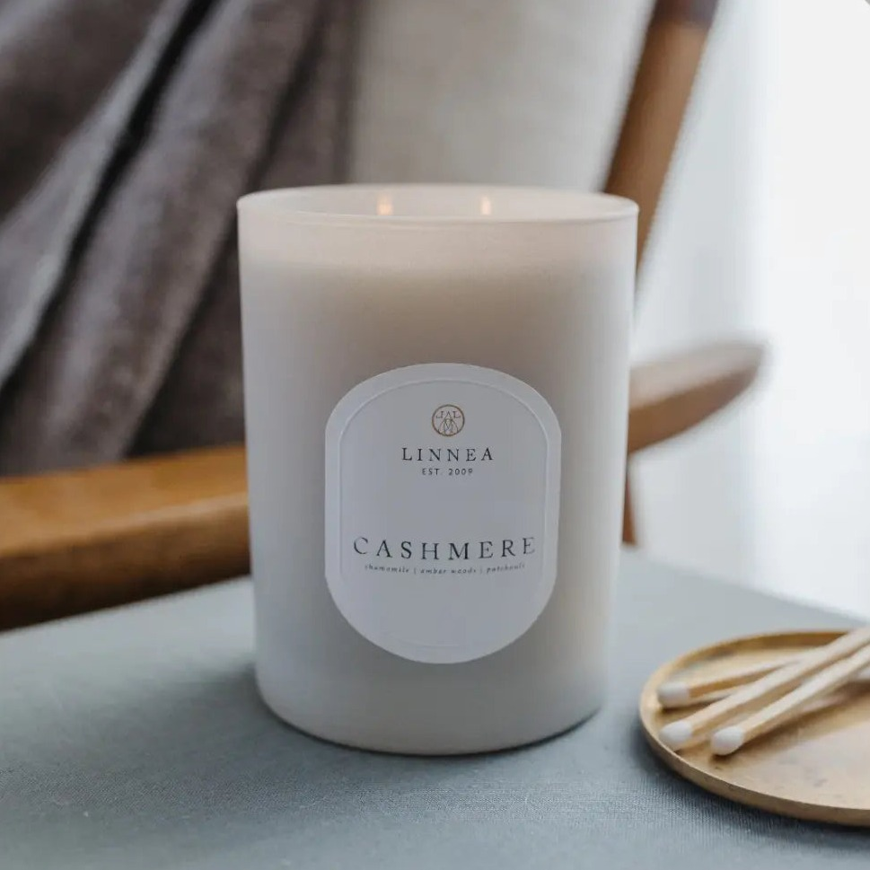 Home Smith LINNEA Scented Candle in Cashmere LINNEA Candles - Scented