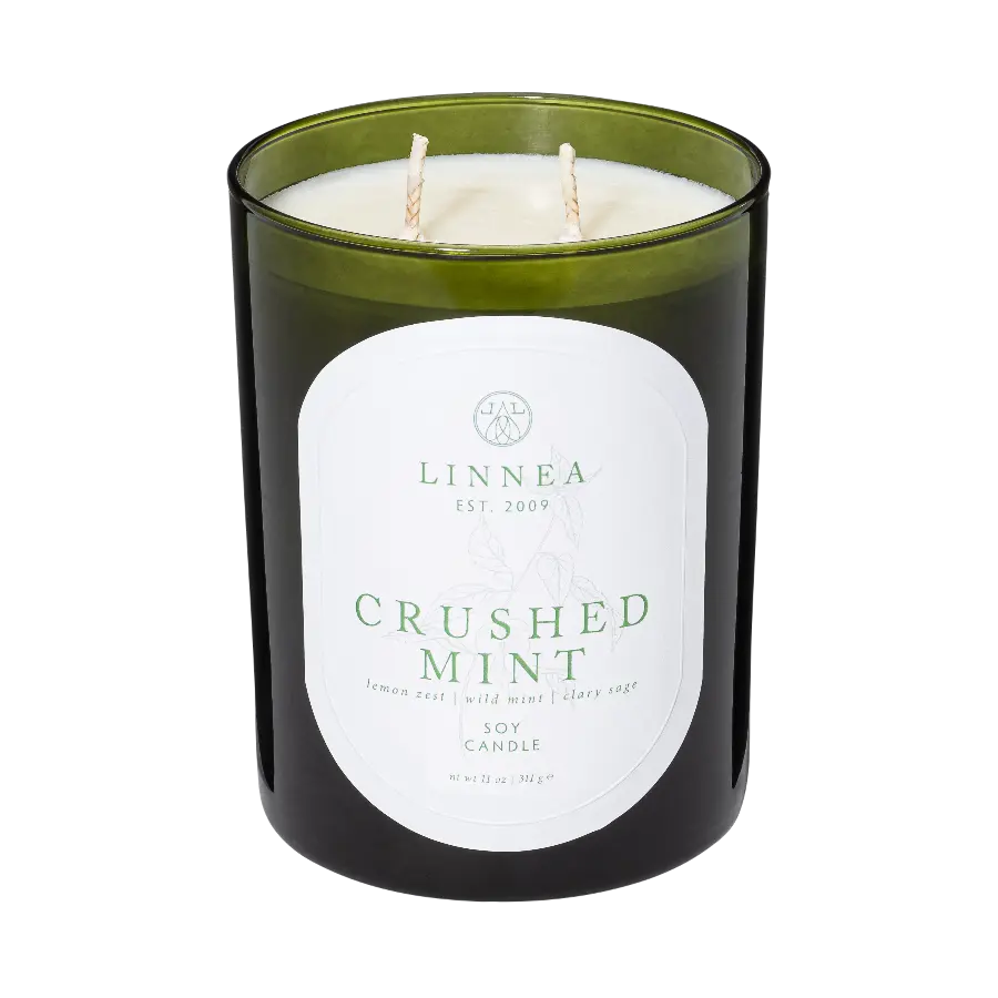LINNEA Scented Candle in Crushed Mint *Seasonal* - Home Smith