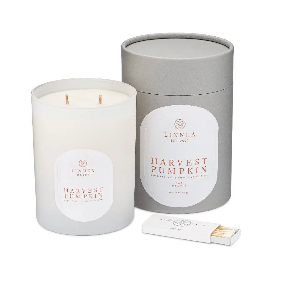 LINNEA Scented Candle in Harvest Pumpkin *Seasonal* - Home Smith