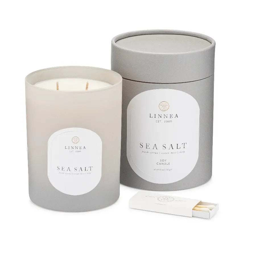 LINNEA Scented Candle in Sea Salt - Home Smith
