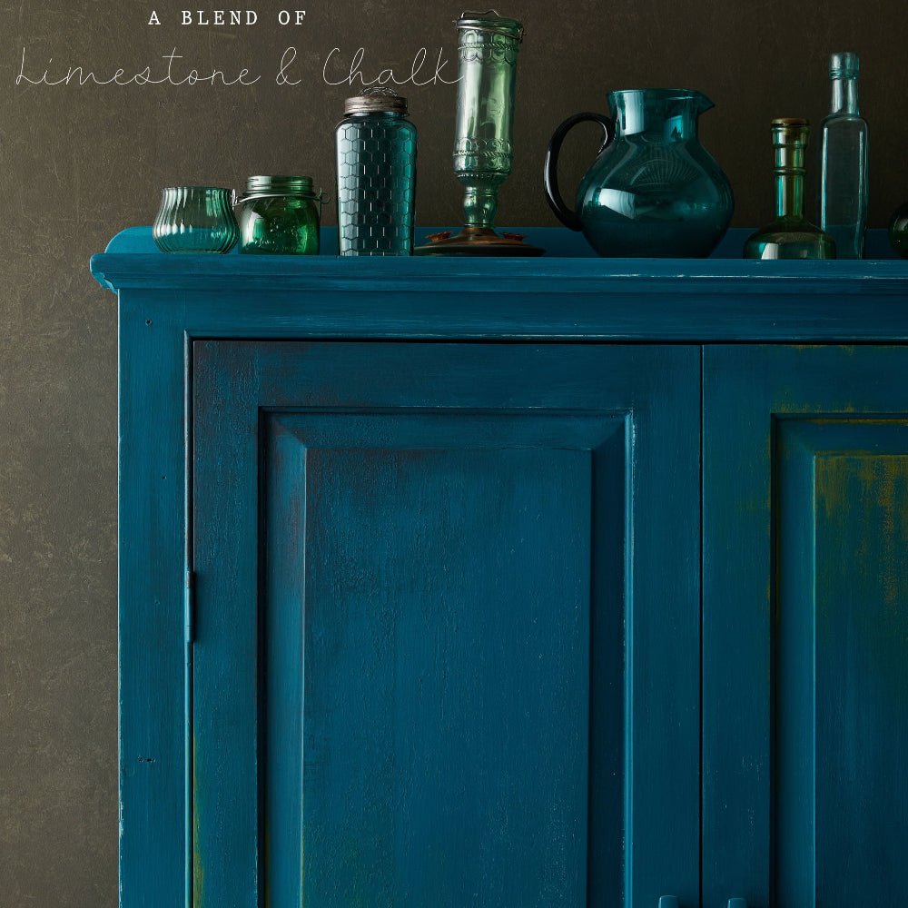 Alchemy Limestone and Chalk Furniture Paint by Fusion in Lagoon at Home Smith