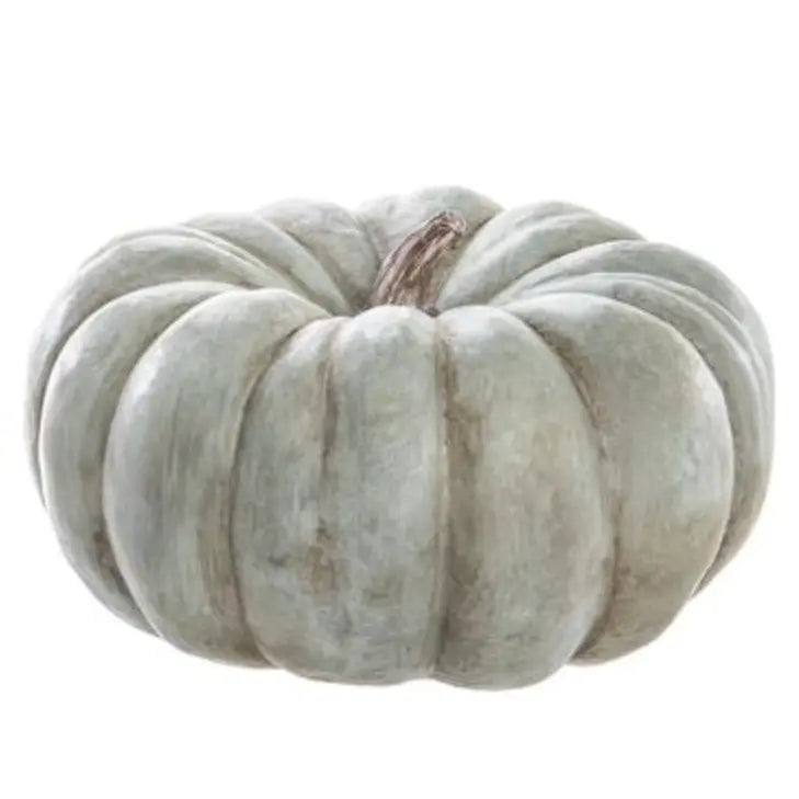 Home Smith Large Heirloom Pumpkin in Cream Green Allstate Floral Seasonal Decor - Fall