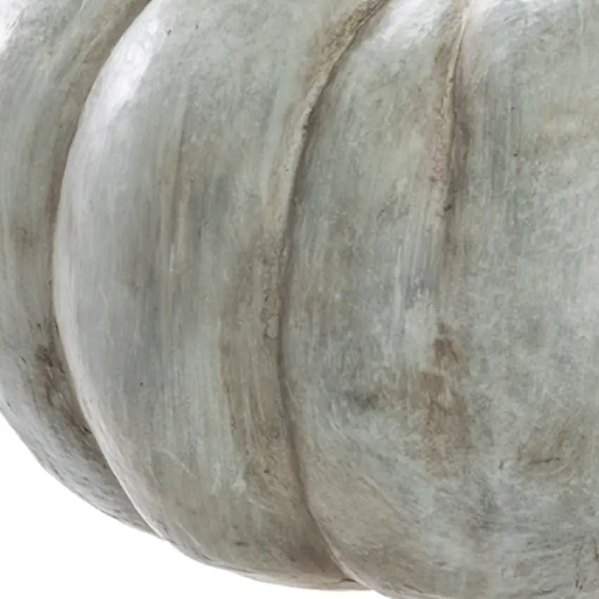 Home Smith Large Heirloom Pumpkin in Cream Green Allstate Floral Seasonal Decor - Fall