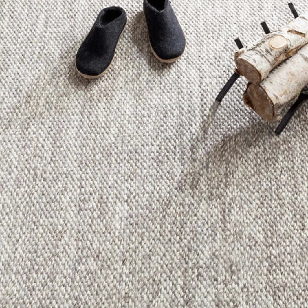 Loggia Grey Woven Wool Rug - Home Smith