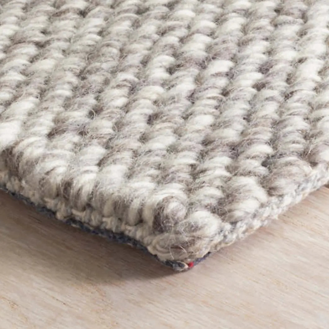 Loggia Grey Woven Wool Rug - Home Smith