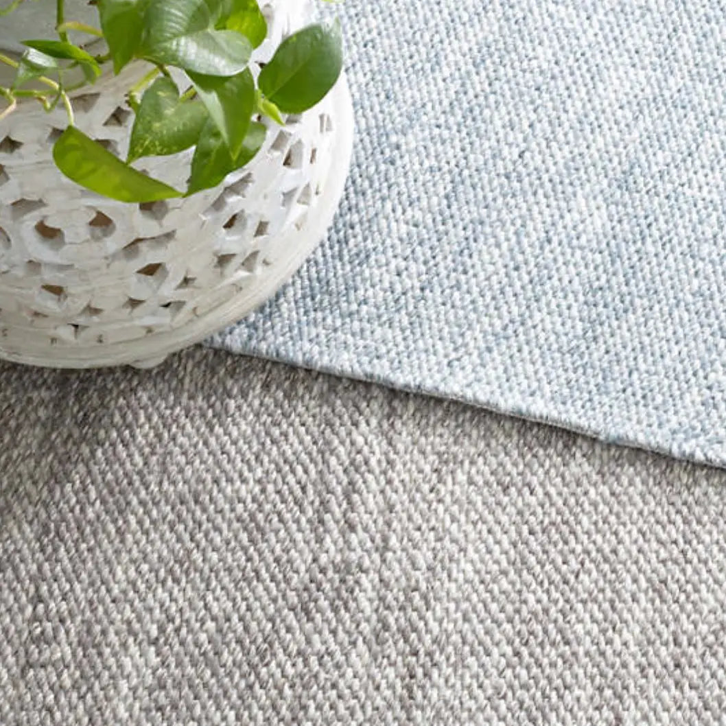 Loggia Grey Woven Wool Rug - Home Smith