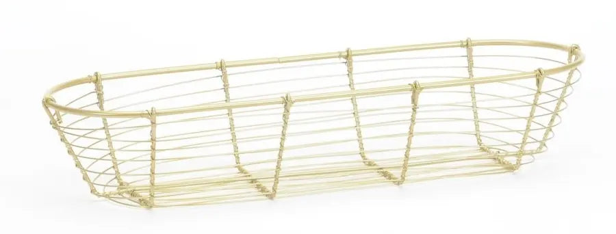 Long Oval Gold Wire Baskets Home Smith
