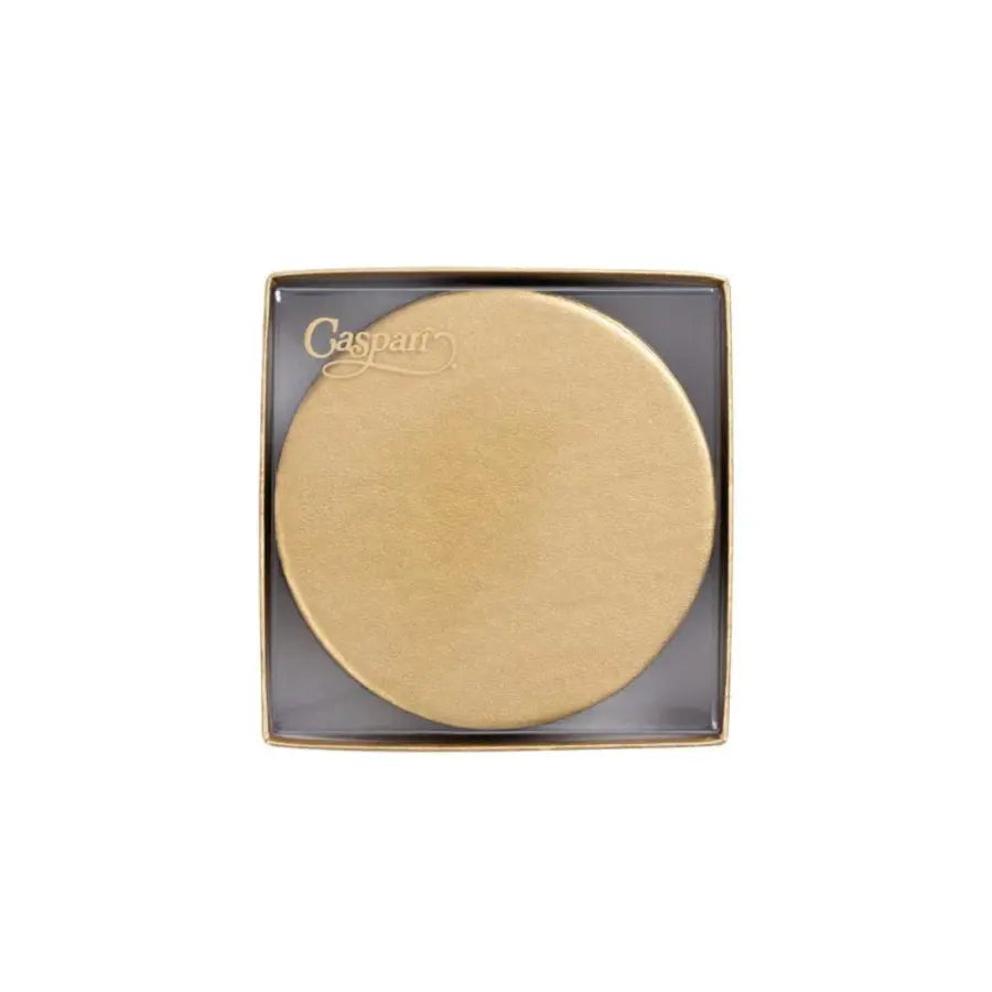 Luster Gold Felt-Backed Coasters - Box of 8 - Home Smith