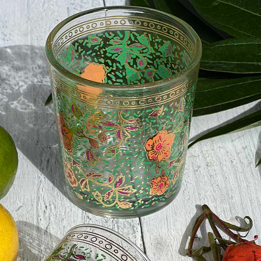 Tea light votive holders with Garden motif at Home Smith