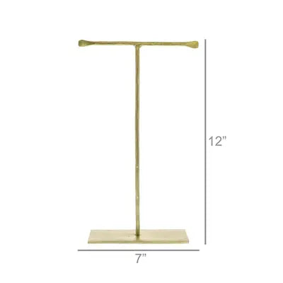 Maddox 12" Jewelry Stand in Brass - Home Smith