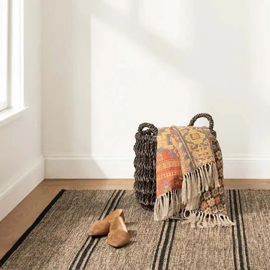 Malta Camel Woven Wool Rug - Home Smith