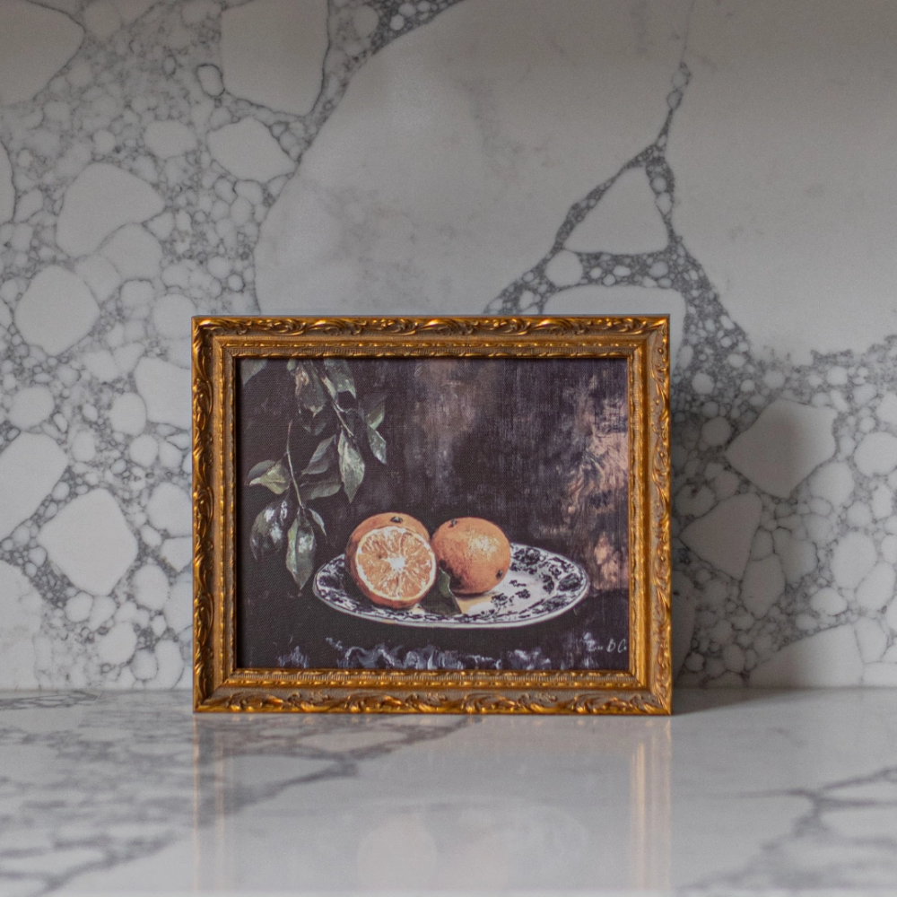 Mandarin Vintage Style Gold Framed Art at Home Smith