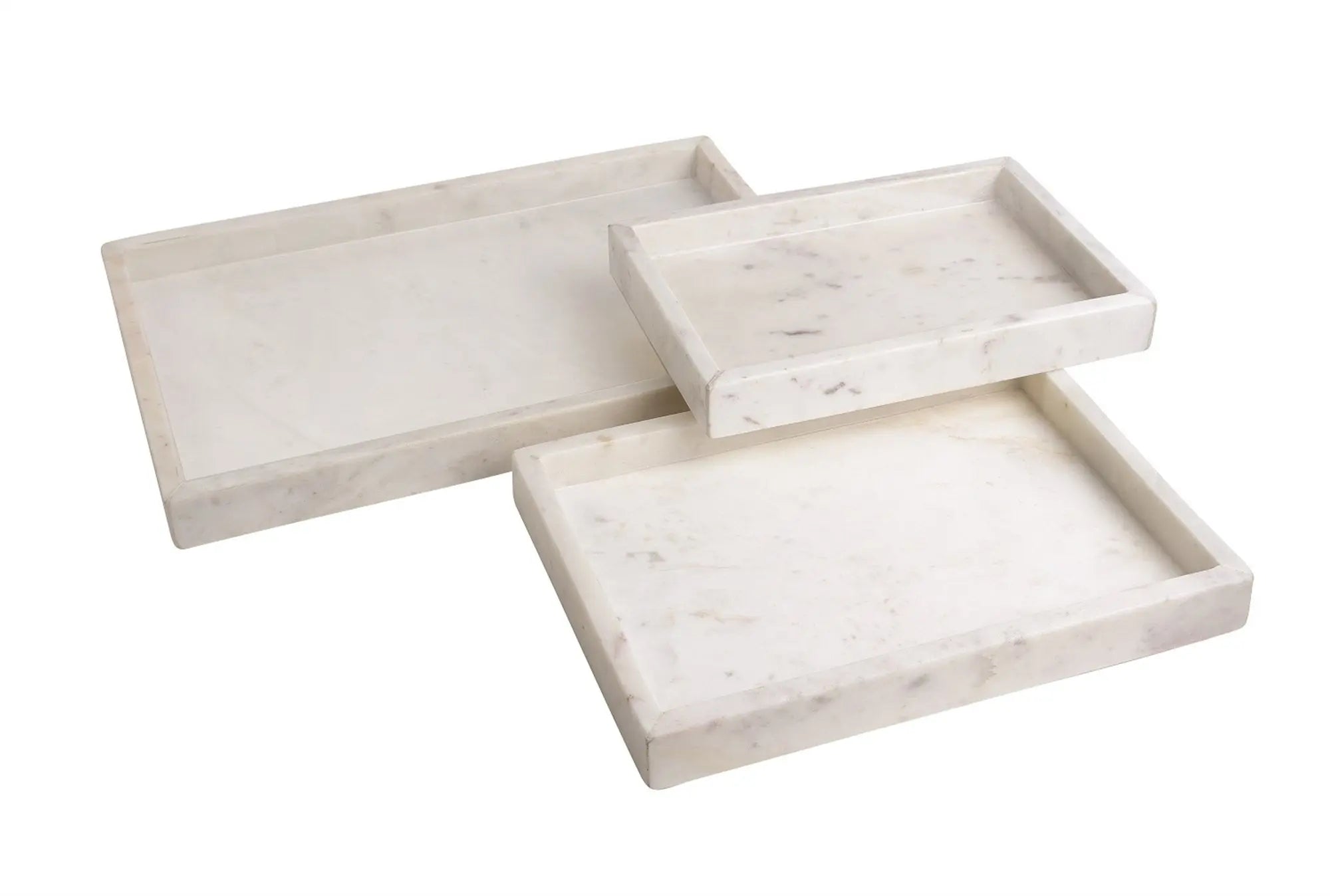 Marble Rectangular Trays - Home Smith