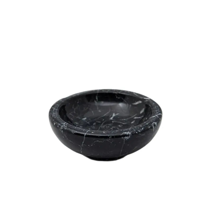 Marble Soap Bowl in Black - Home Smith