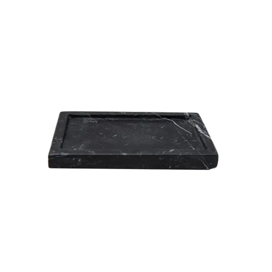 Marble Soap Dish in Black - Home Smith