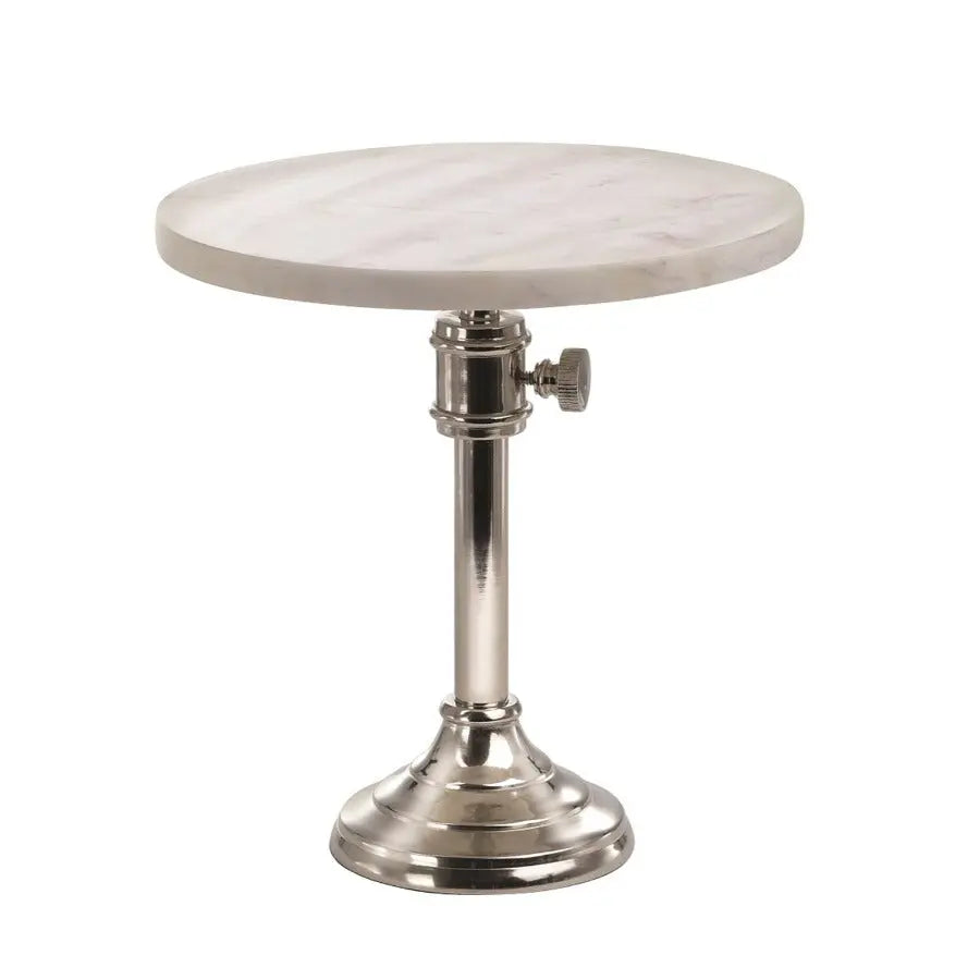 Marble and Nickel Adjustable Cake Plates - Home Smith
