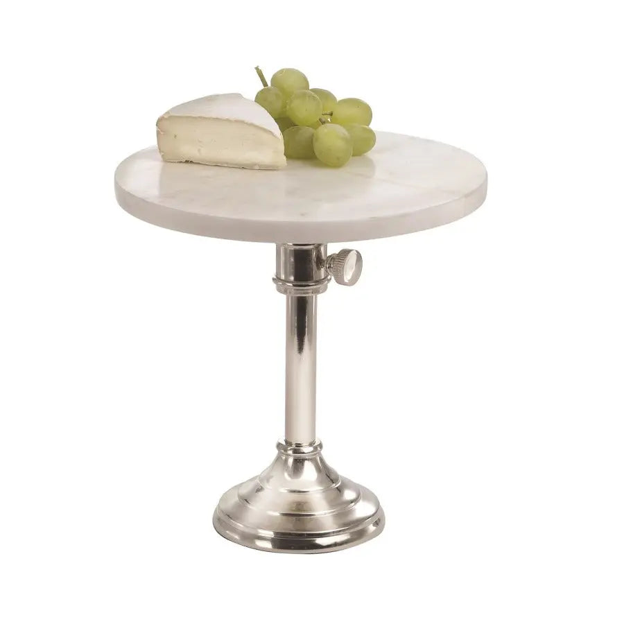 Marble and Nickel Adjustable Cake Plates - Home Smith