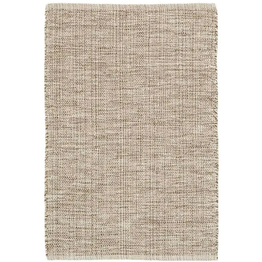 Marled Brown Woven Cotton Rug - Home Smith