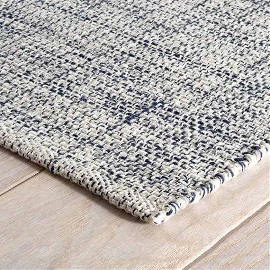 Marled Indigo Woven Cotton Rug - Home Smith