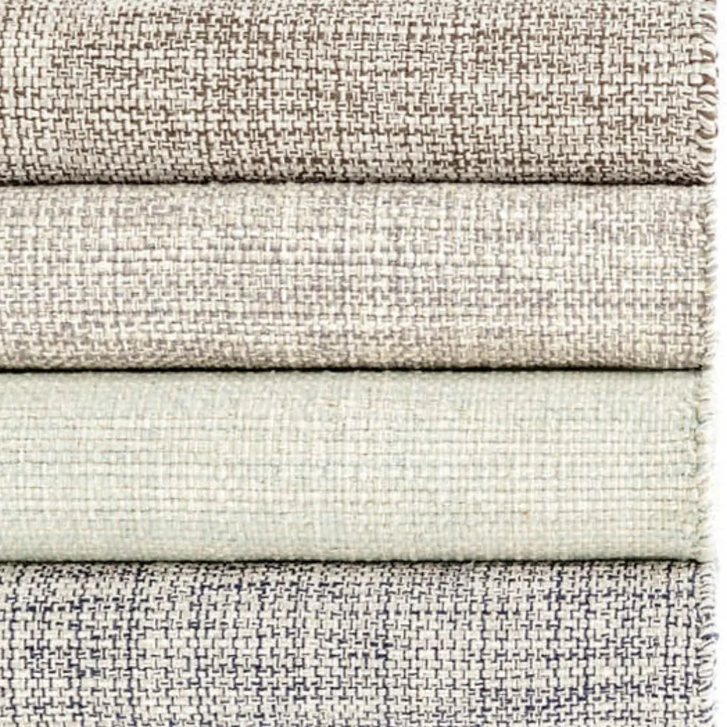 Marled Light Blue Woven Cotton Rug - Home Smith