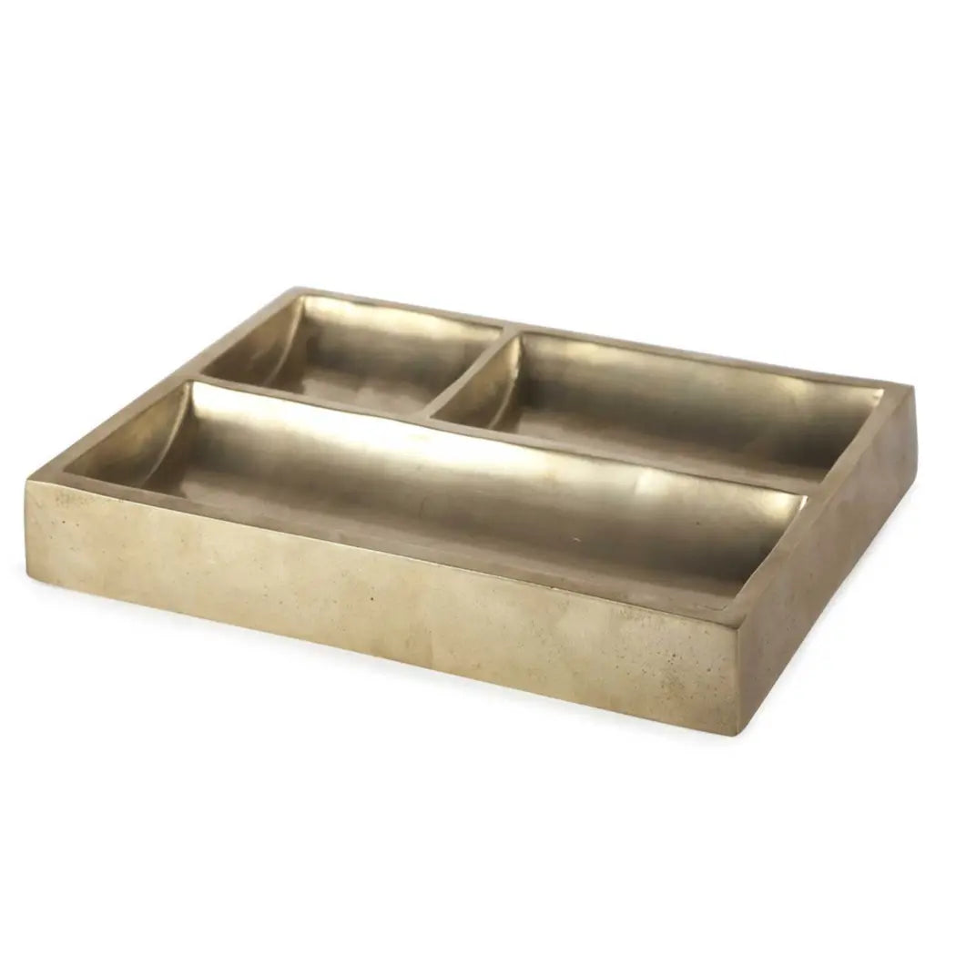 Modernist Brass Plated Catchall Tray - Home Smith