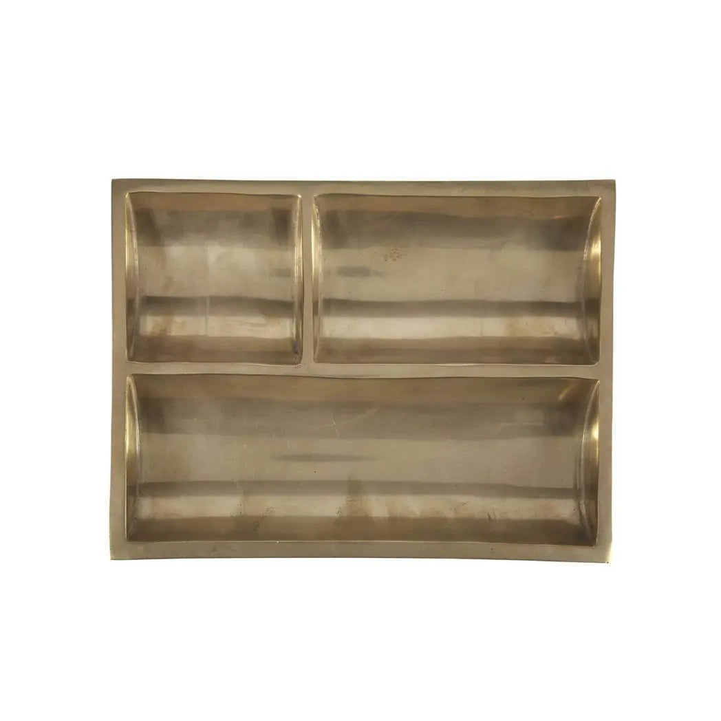 Modernist Brass Plated Catchall Tray - Home Smith