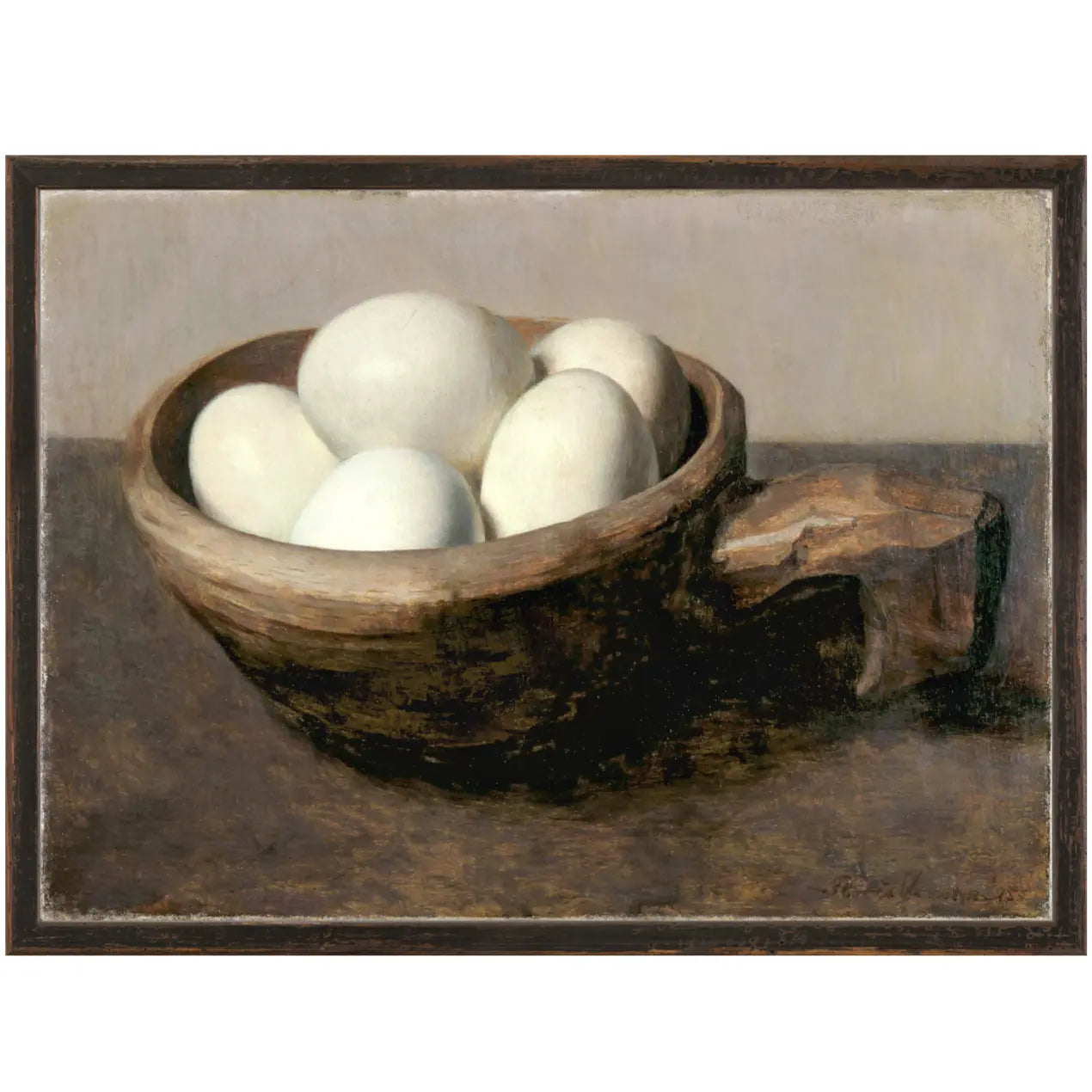 Home Smith Nap With Eggs c. 1915 Framed Print Celadon Art - In Stock