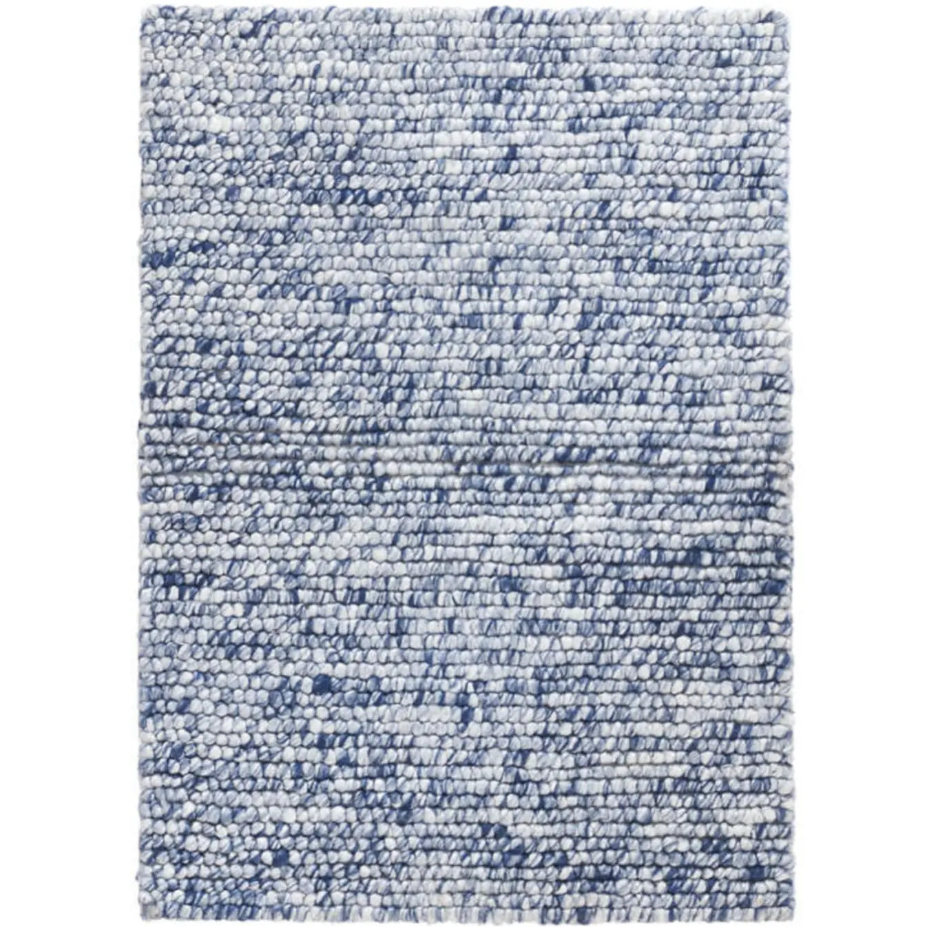 Niels Navy Woven Wool/Viscose Rug - Home Smith