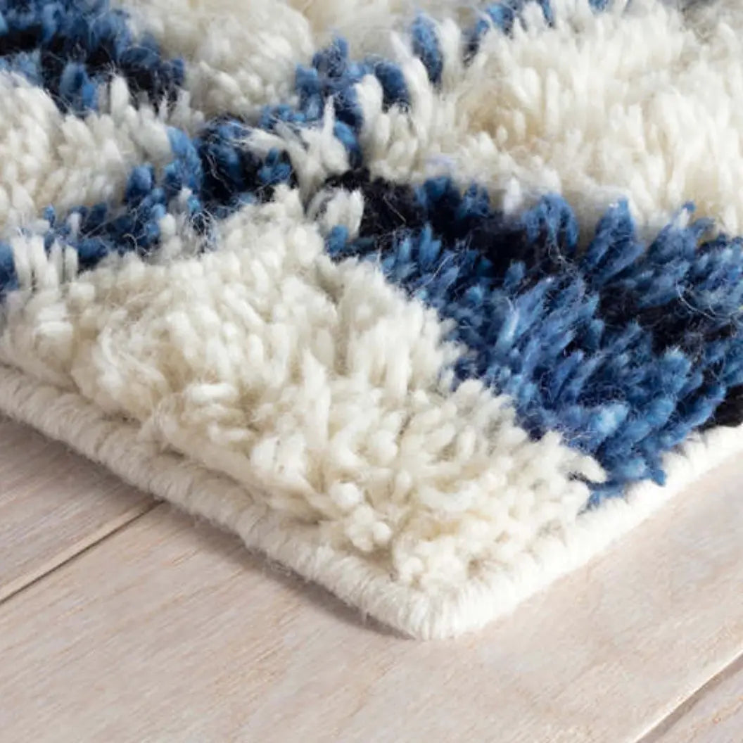 Noma Indigo Woven Wool Rug - Home Smith
