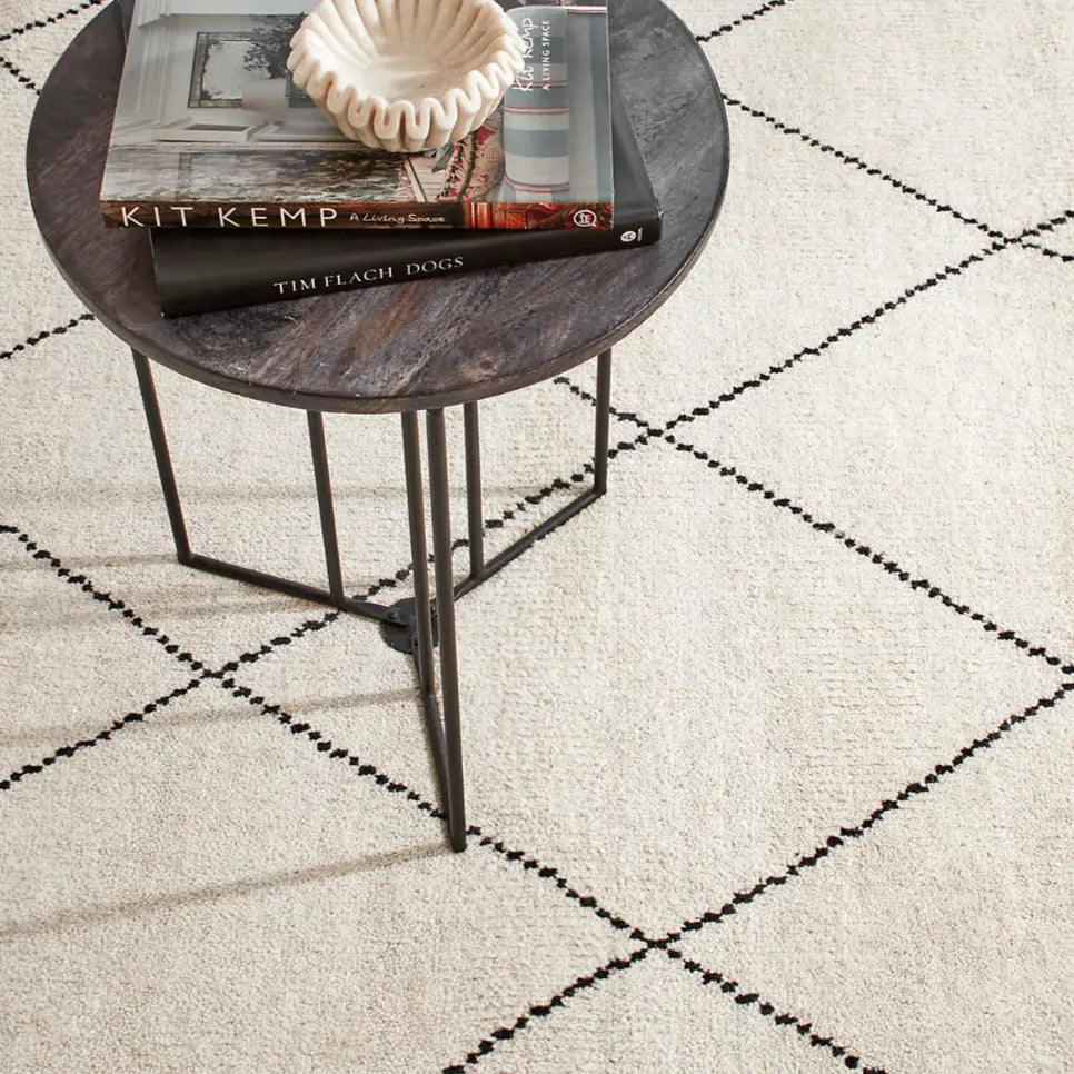 Home Smith Numa Black Hand Knotted Wool Rug Dash & Albert Rugs - Wool