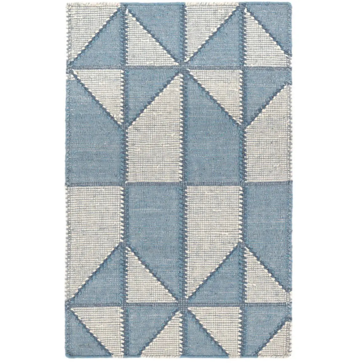 Ojai Blue Loom Knotted Cotton Rug - Home Smith