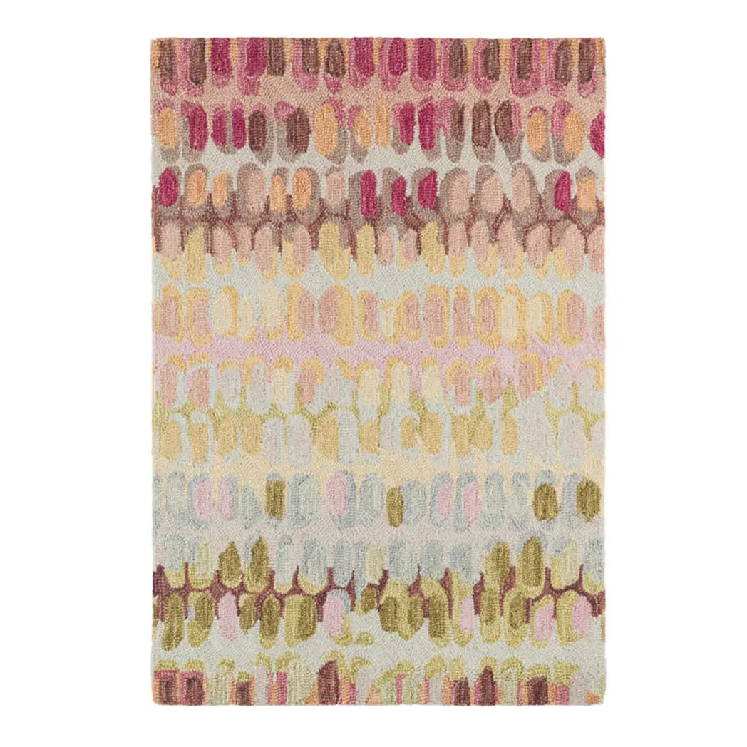 Paint Chip Pastel Micro Hooked Wool Rug - Home Smith