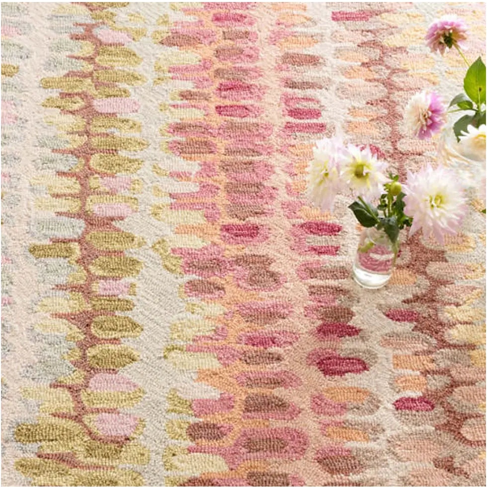 Paint Chip Pastel Micro Hooked Wool Rug - Home Smith