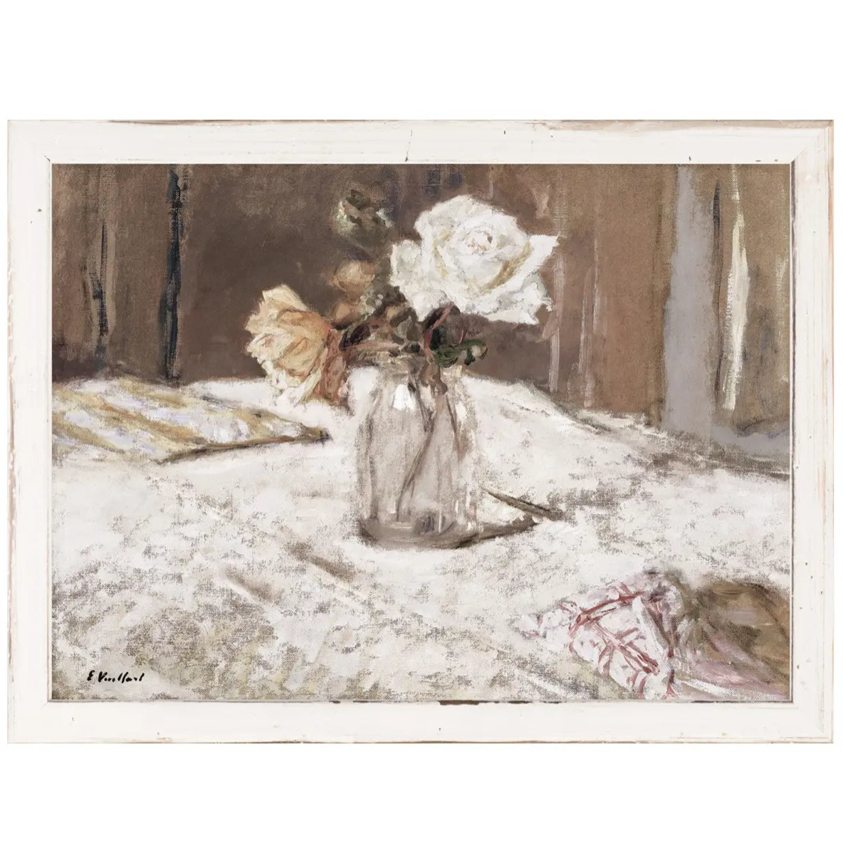 Home Smith Petite Floral - Roses on the Table Art Print Celadon Art