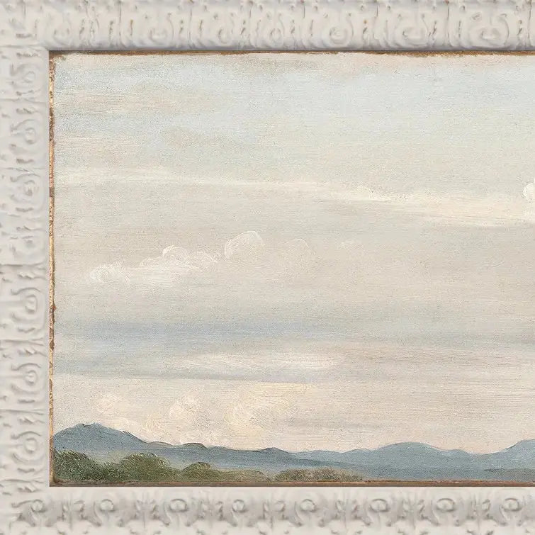 Petite Scape Cloud Study With Distant Mountains