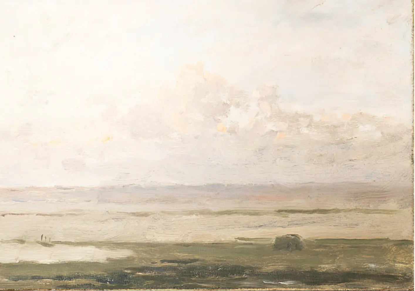 Home Smith Petite Scapes Beach at Ebb Tide C.1850 Celadon Art - In Stock