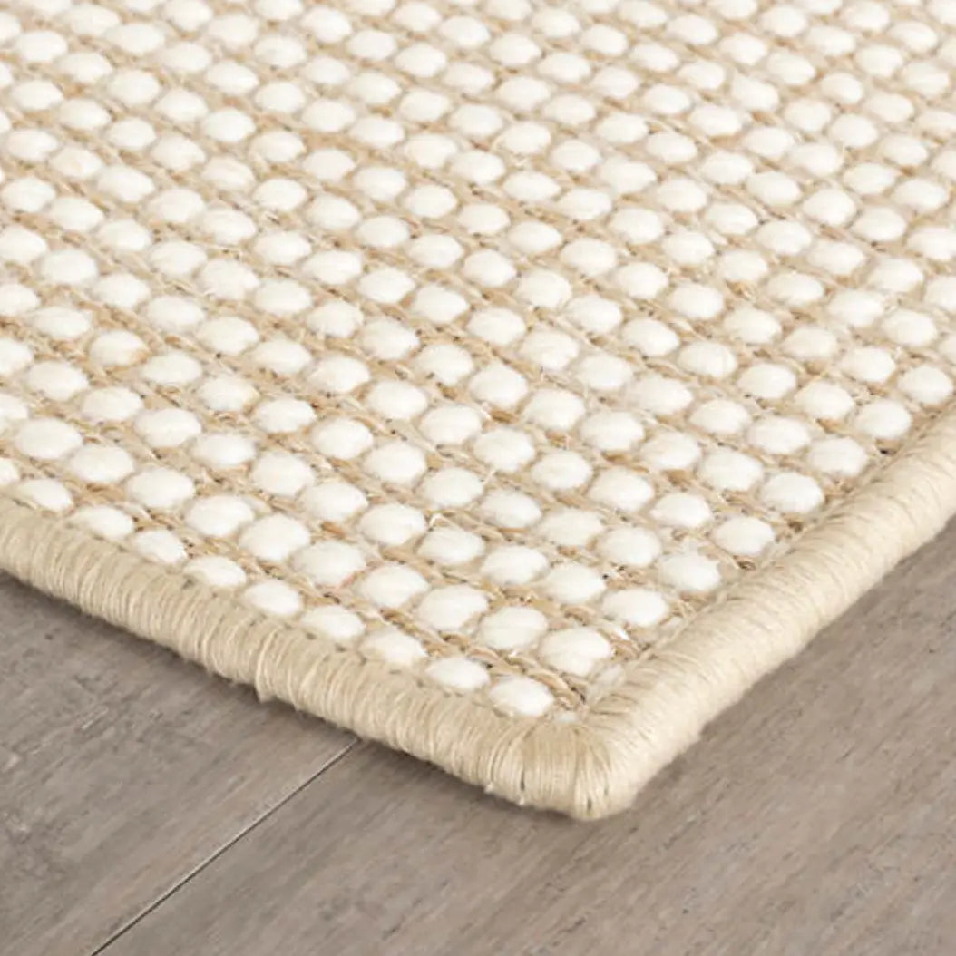 Pixel Wheat Woven Sisal/Wool Rug - Home Smith