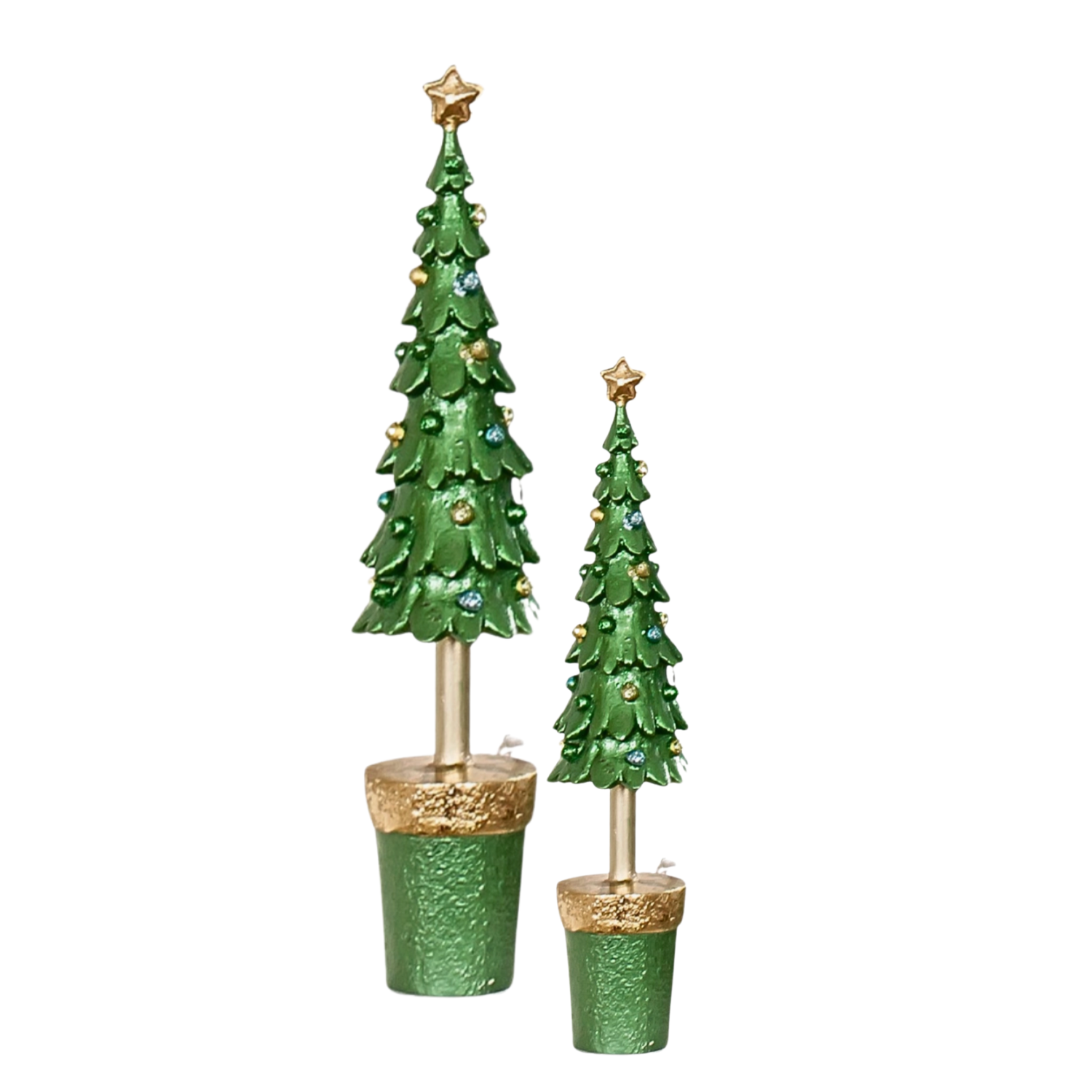 Plain Scalloped Topiary Tree with Star in Evergreen at Home Smith