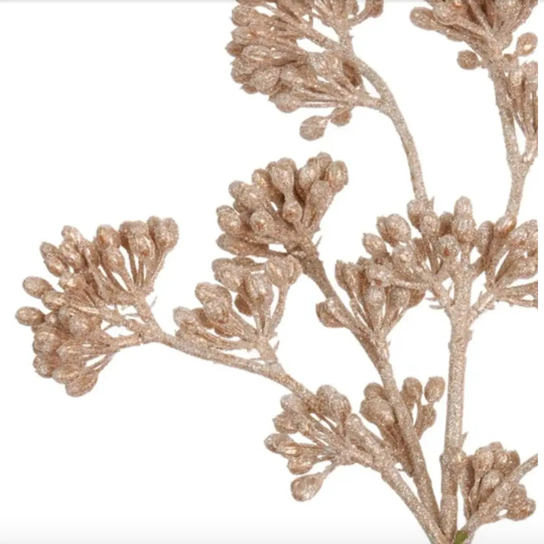 Home Smith Platinum Gold Cluster Berry Spray Winward Stems, Blooms & Branches