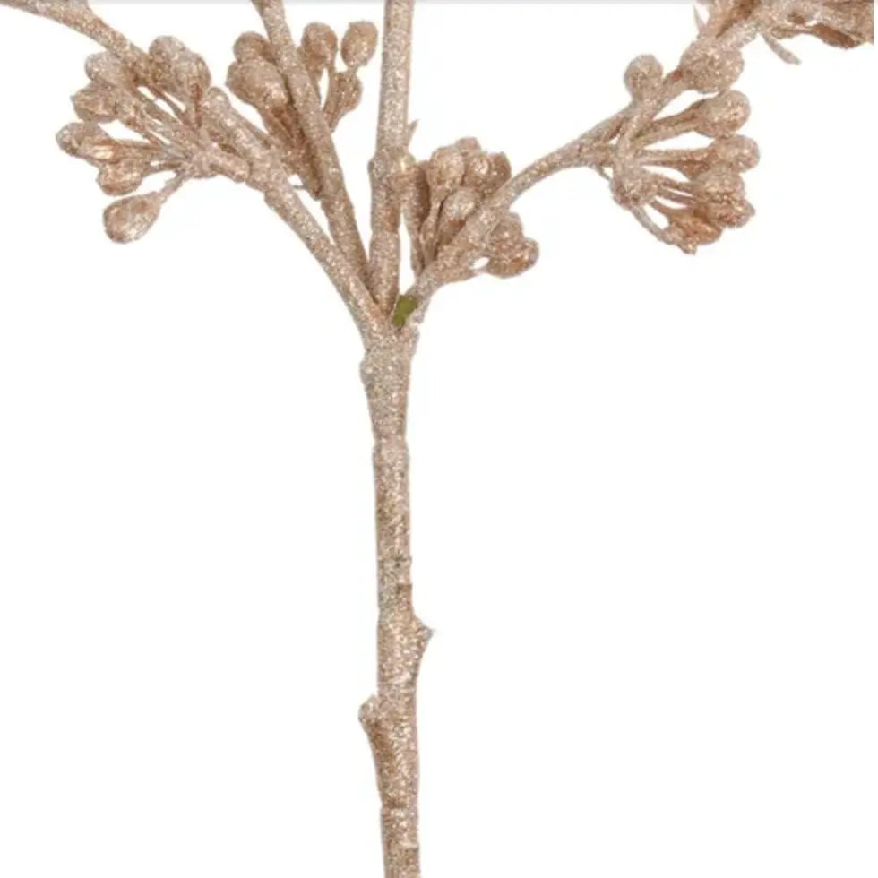 Home Smith Platinum Gold Cluster Berry Spray Winward Stems, Blooms & Branches