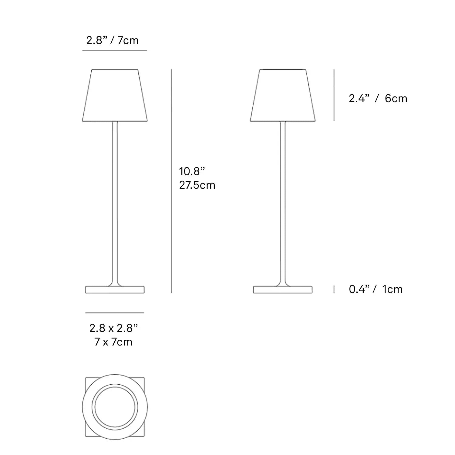 Home Smith Poldina Micro Cordless Lamp Zafferano Lighting