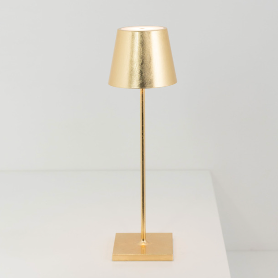 Poldina Pro Cordless Table Lamp in Gold Leaf