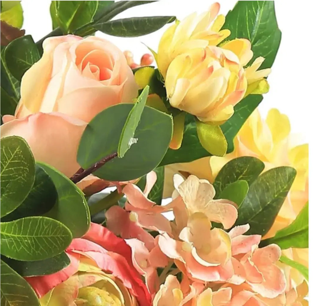 Home Smith Ranunculus Dahlia Bouquet in Pink Winward Stems, Blooms & Branches