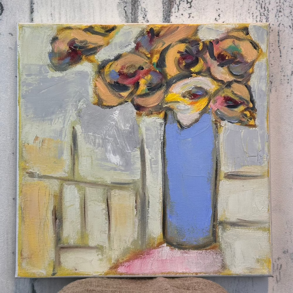 Ranunculus, an Original artwork by Robin Grindley, oil on canvas at Home Smith