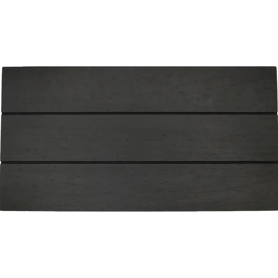 Rectangular Wood Tray in Black - Home Smith