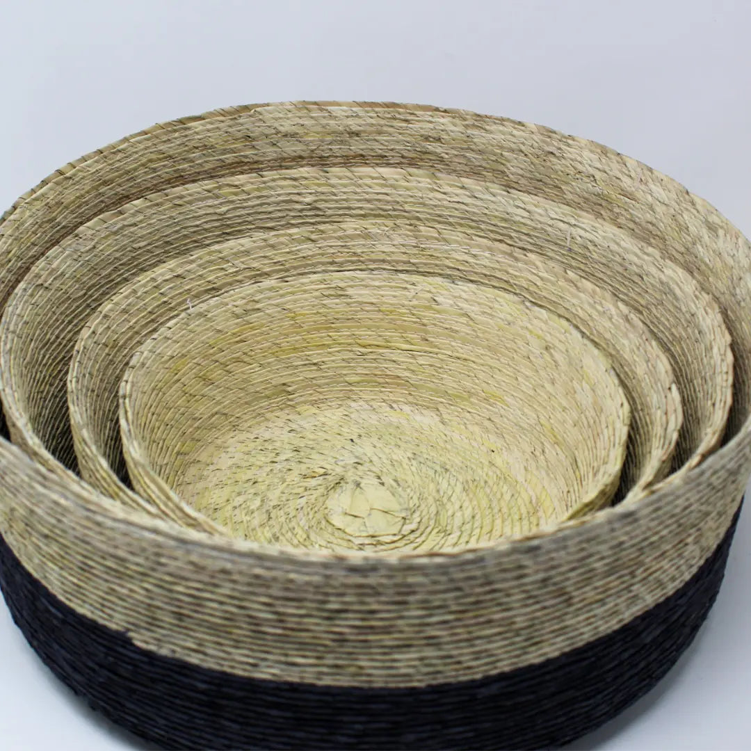 Round Basket in Carbon - Home Smith