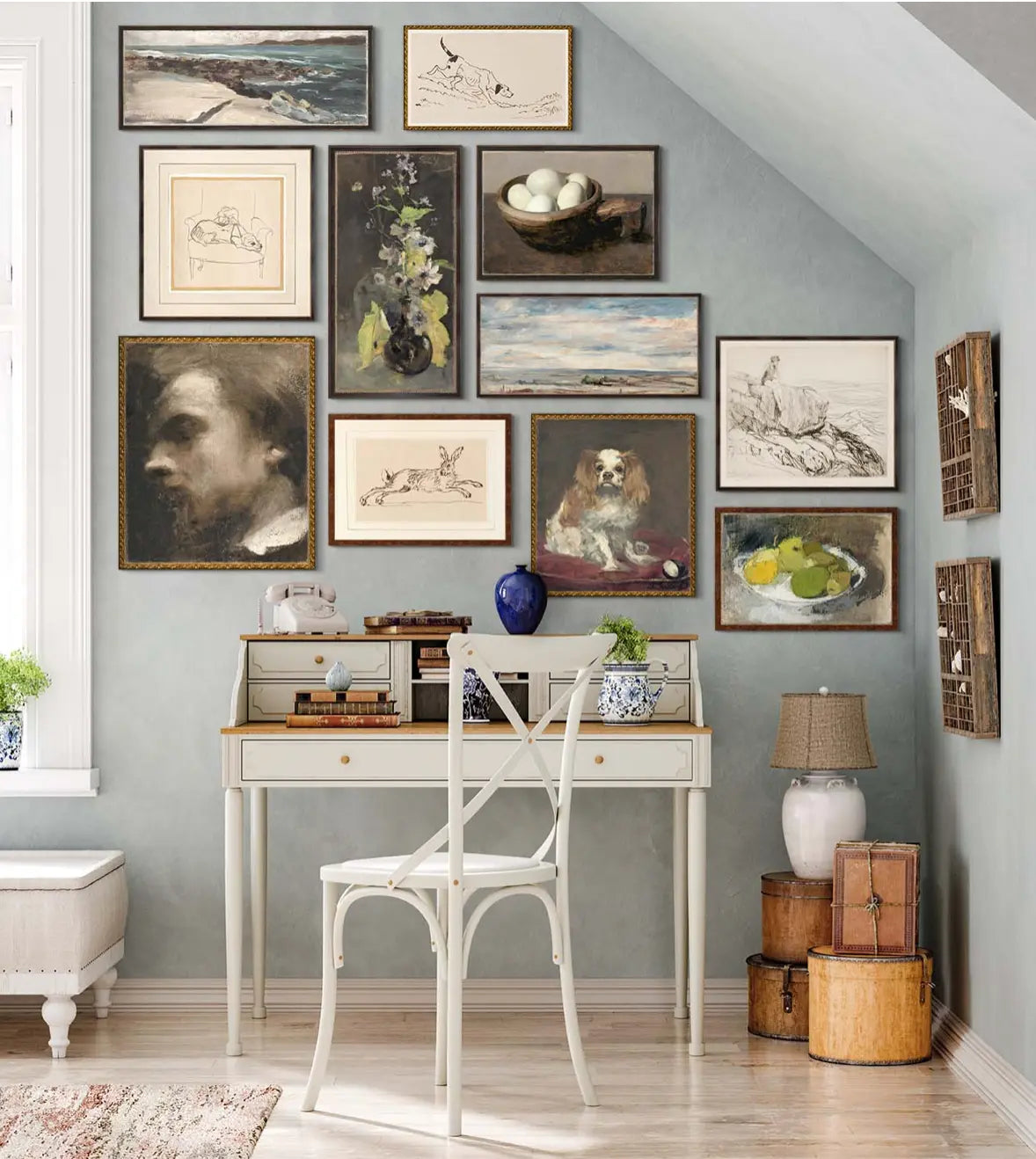 Home Smith Running Hare Framed Print Home Smith