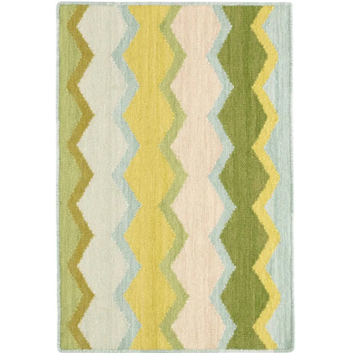 Safety Net Green Woven Wool Rug - Home Smith